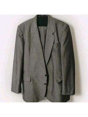 Raffinati 40-42 Long Jacket Gray Suit 38/33.5 Pants Wool Blend Wedding Cruise